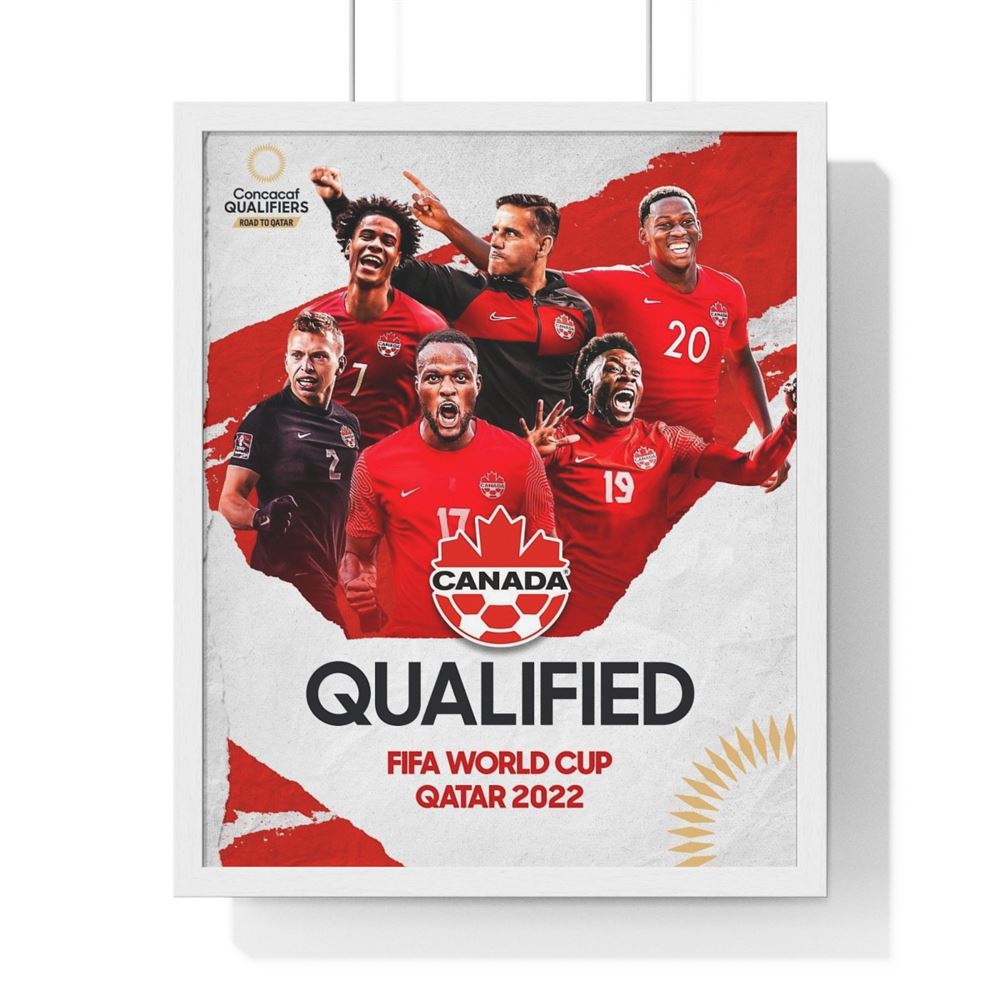 2022 Canada Mens World Cup In Qatar Poster