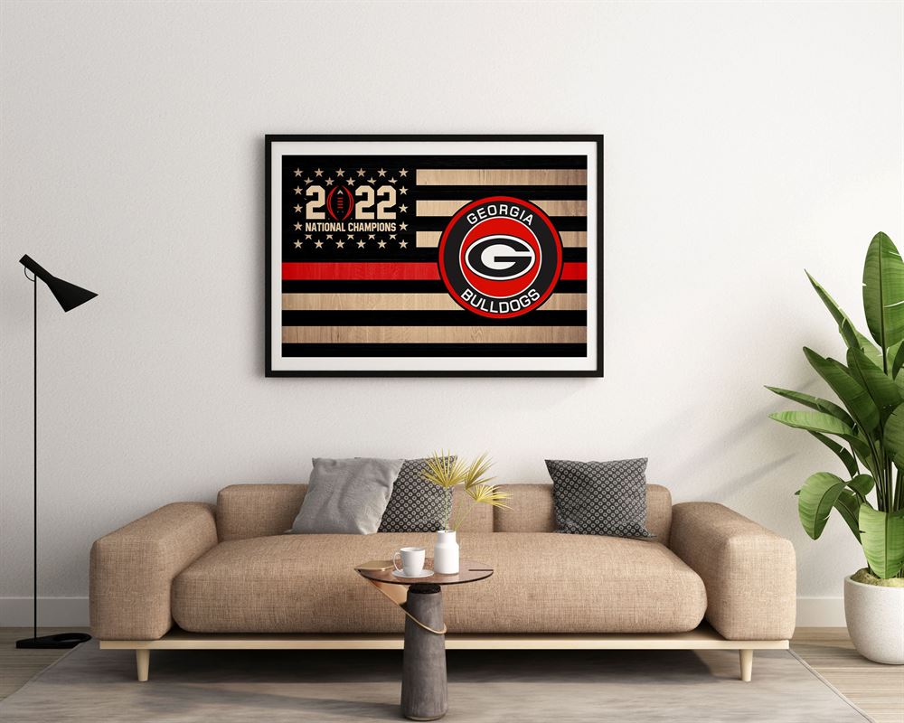 2022 National Champions Georgia Bulldogs Poster Home Decor