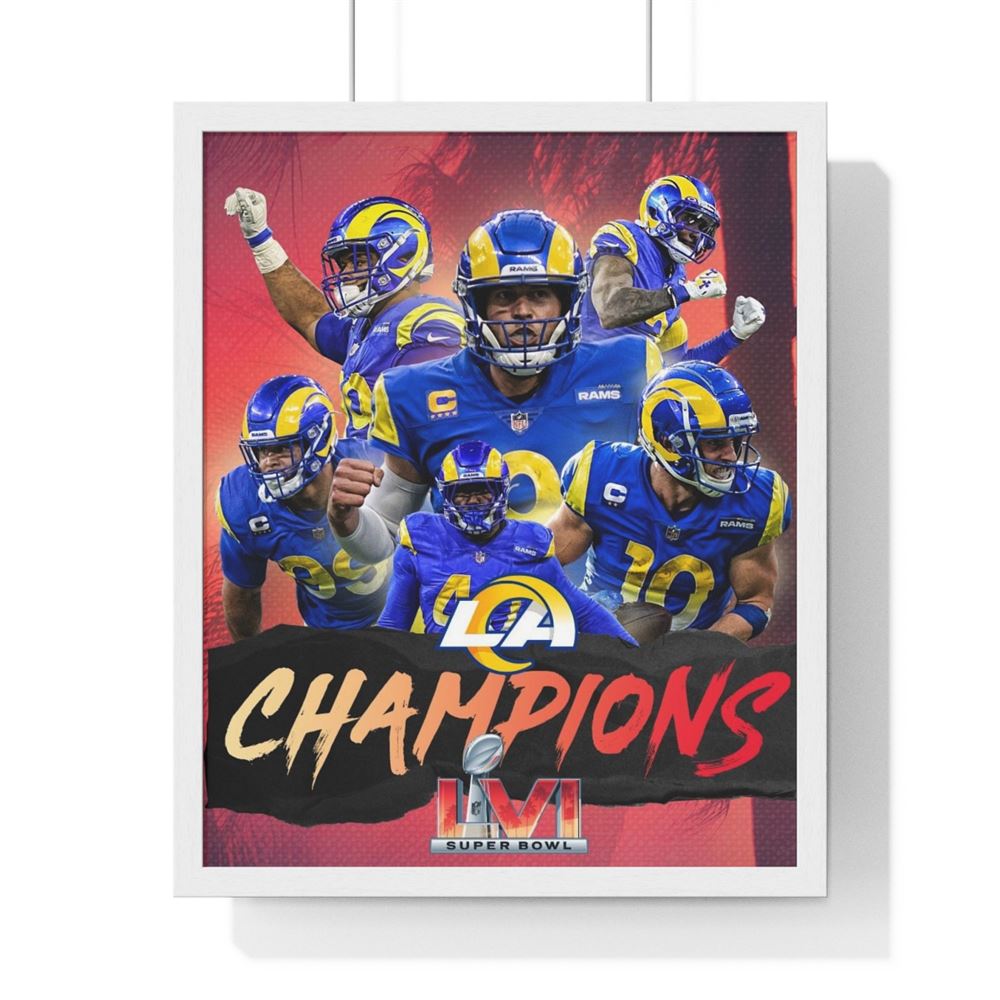 2022 Rams Super Bowl Lvi Champions Poster Wall Decor