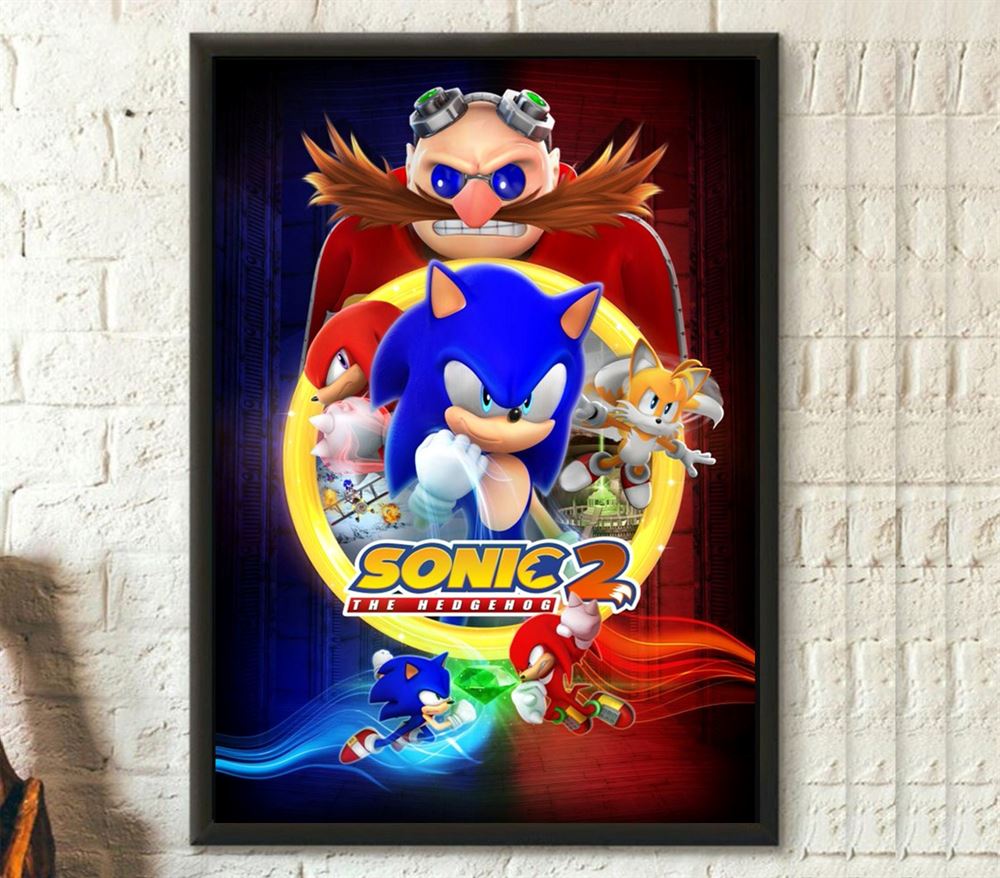 2022 Sonic The Hedgehog 2 Poster Home Decor