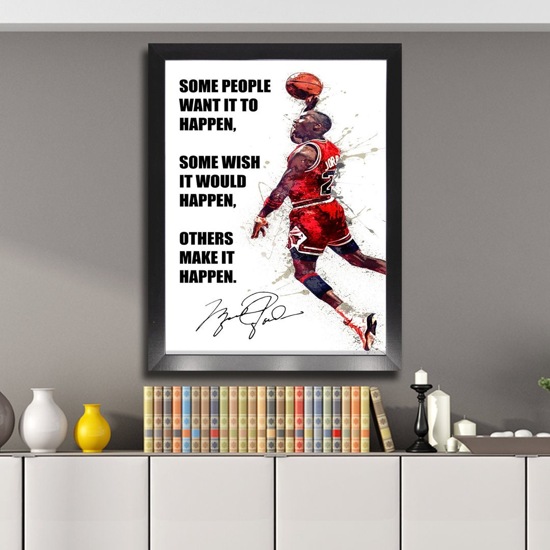 Michael Jordan Poster Quote Motivational Canvas Wrap Man 2