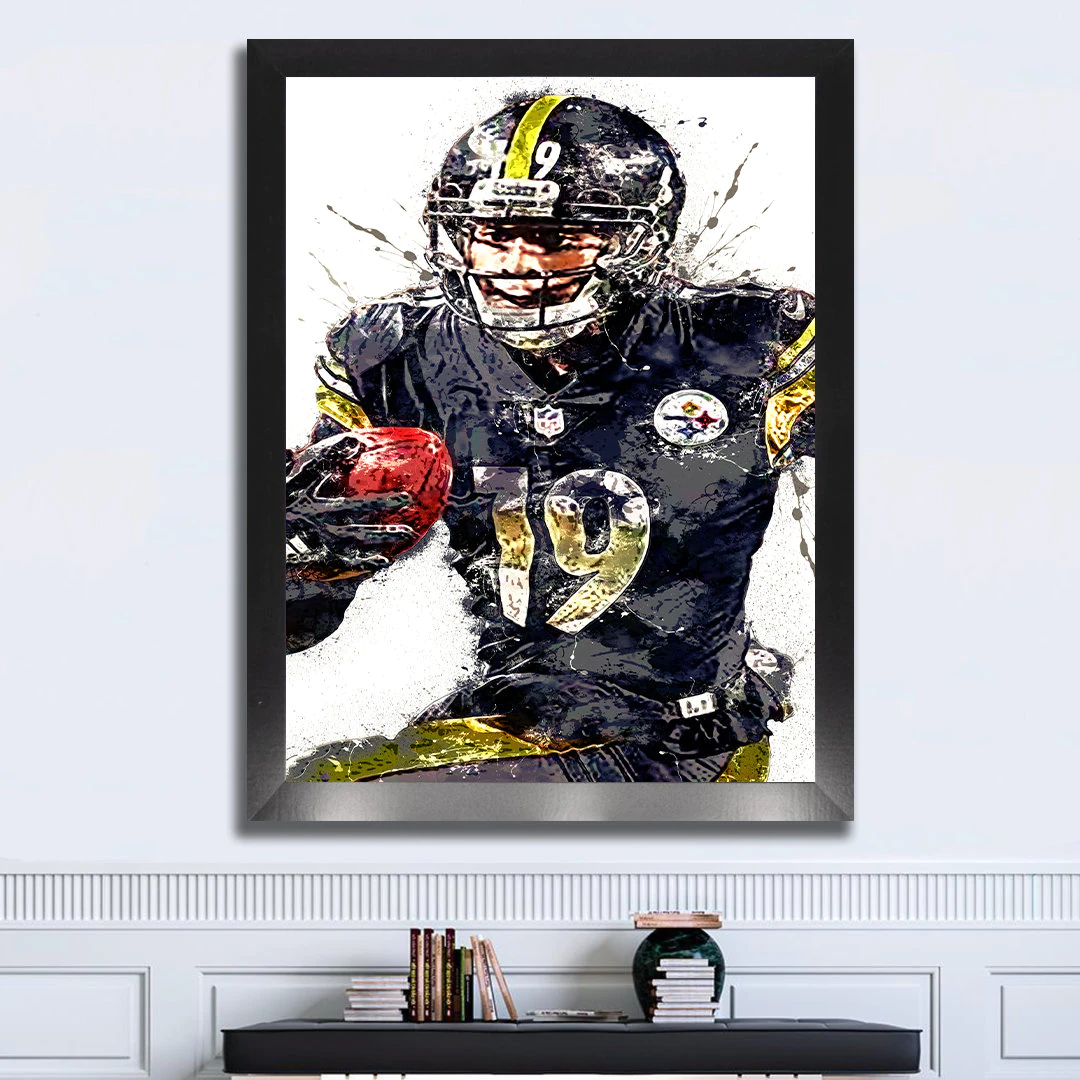 Juju Smith-schuster Poster Pittsburgh Steelers Canvas Wrap 2