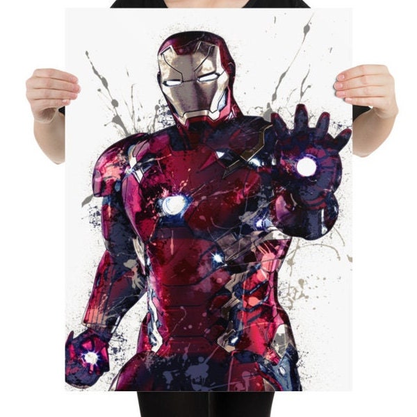 Iron Man Poster Print Marvel Avengers Canvas Wrap Man 2