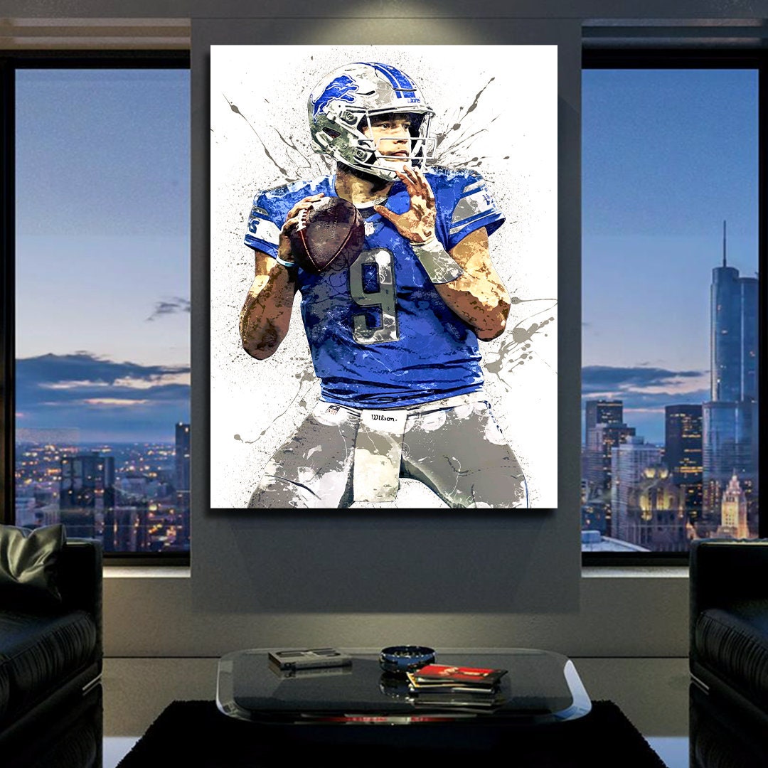 Matthew Stafford Poster Detroit Lions Print Canvas Wrap Man 2