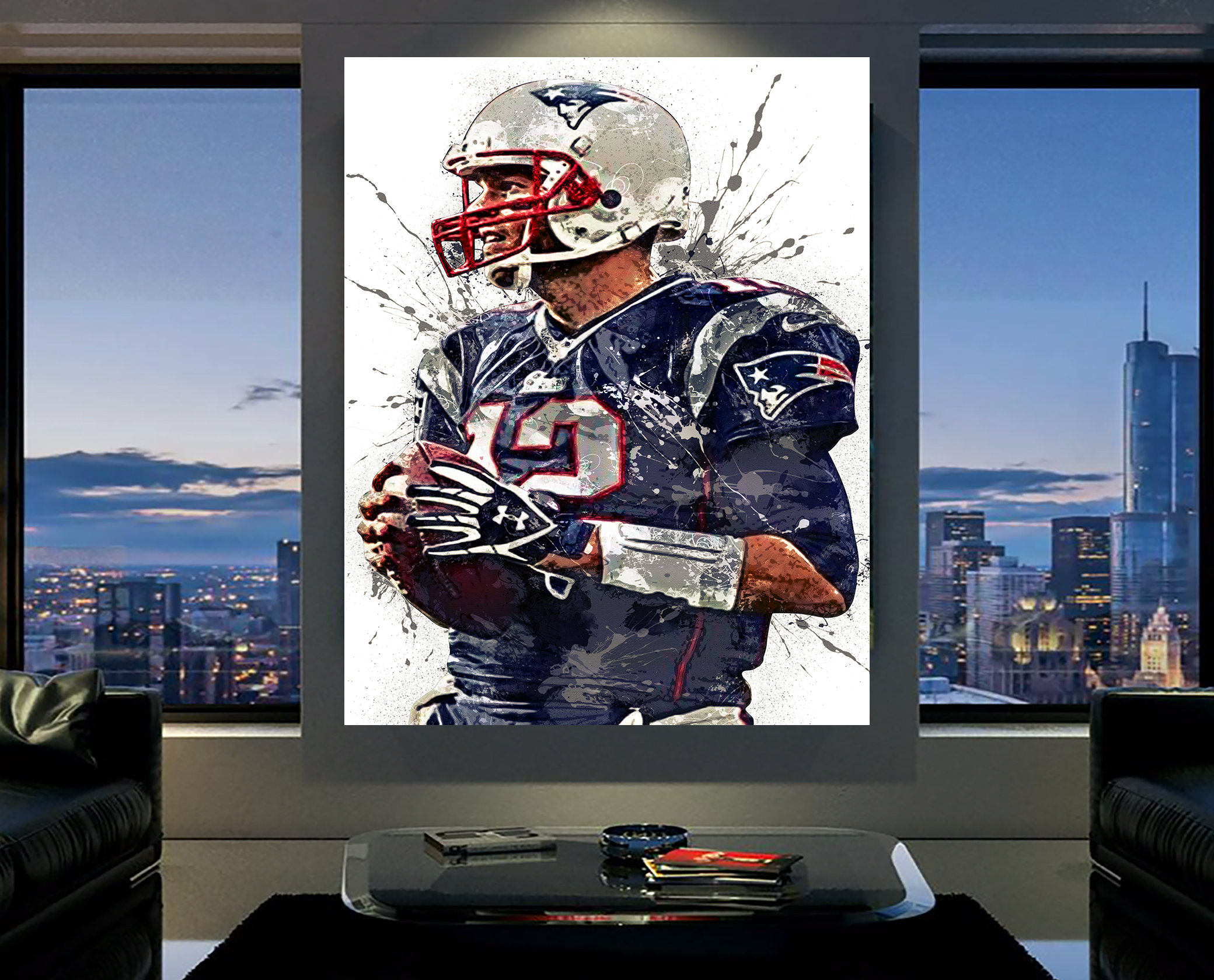 Tom Brady Poster New England Patriots Canvas Wrap Kids 2