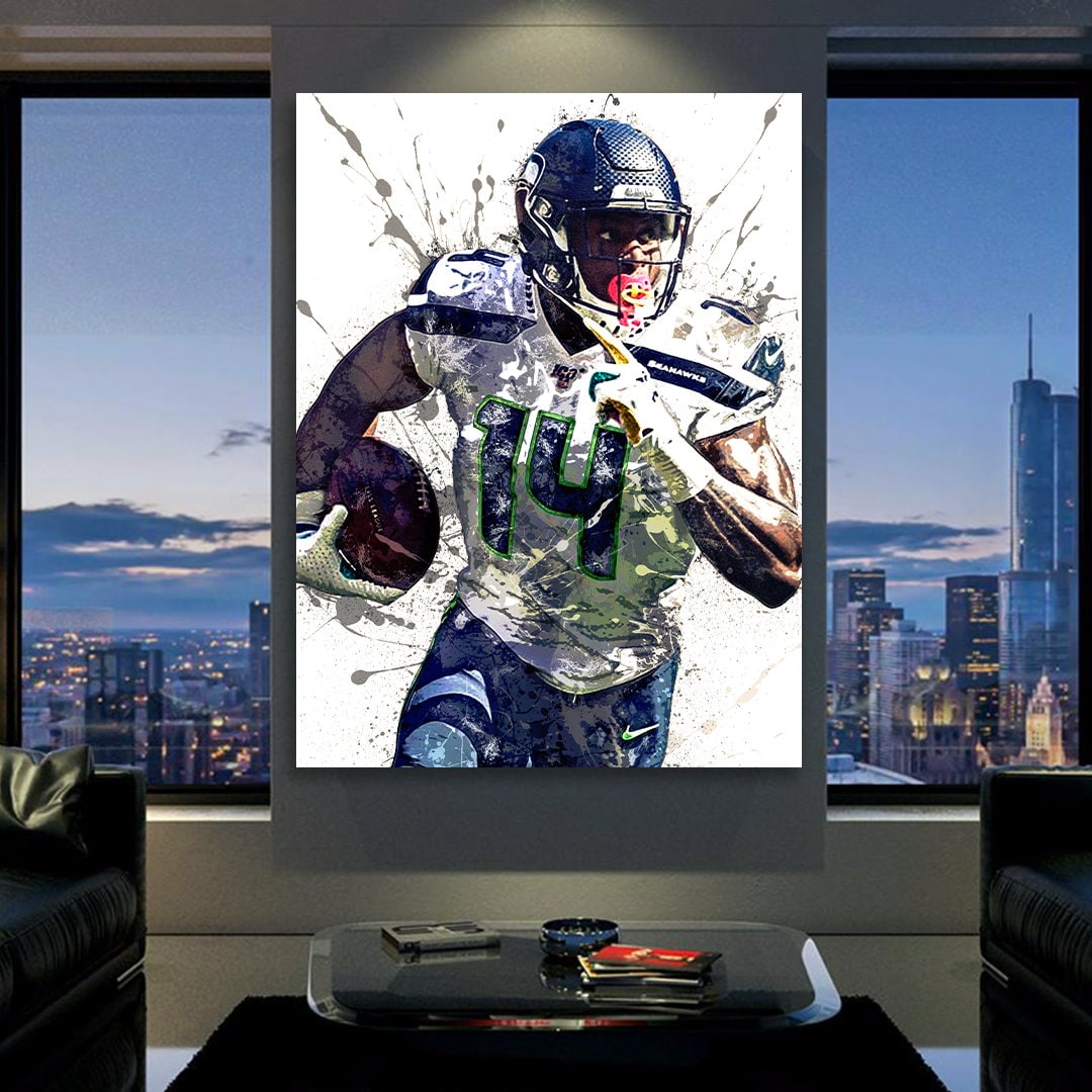 Dk Metcalf Poster Seattle Seahawks Canvas Wrap Fine Art 2