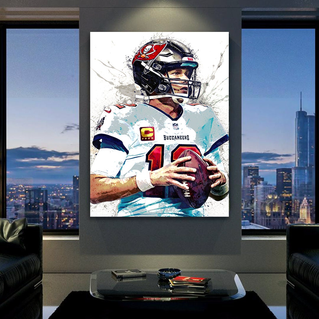 Tom Brady Poster Tampa Bay Buccaneers Poster Print Canvas 2