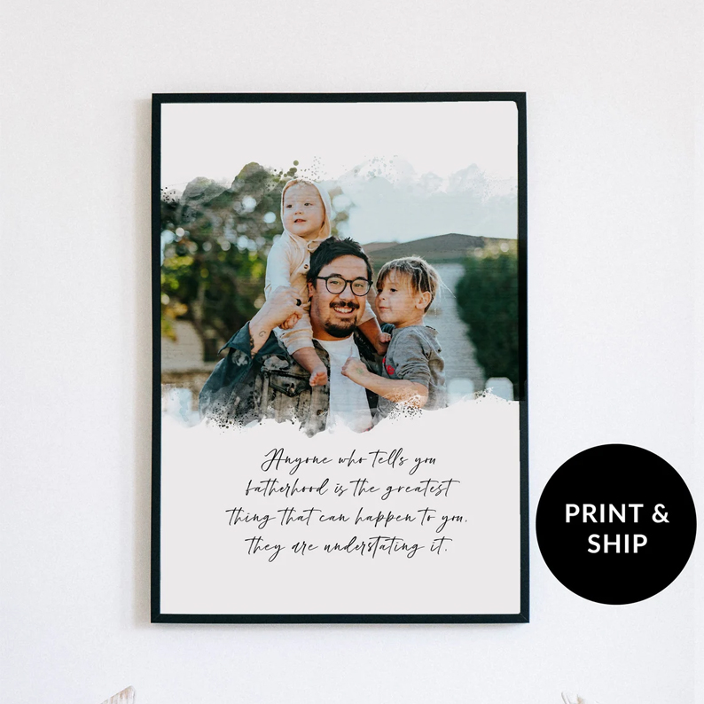 Personalized Portrait Father Quote Poster Custom Watercolor Portrait Personalized Gifts For Dad Fathers Day Gift Personalized Portrait Father Quote Poster Custom Watercolor Portrait Personalized Gifts For Dad Fathers Day Gift