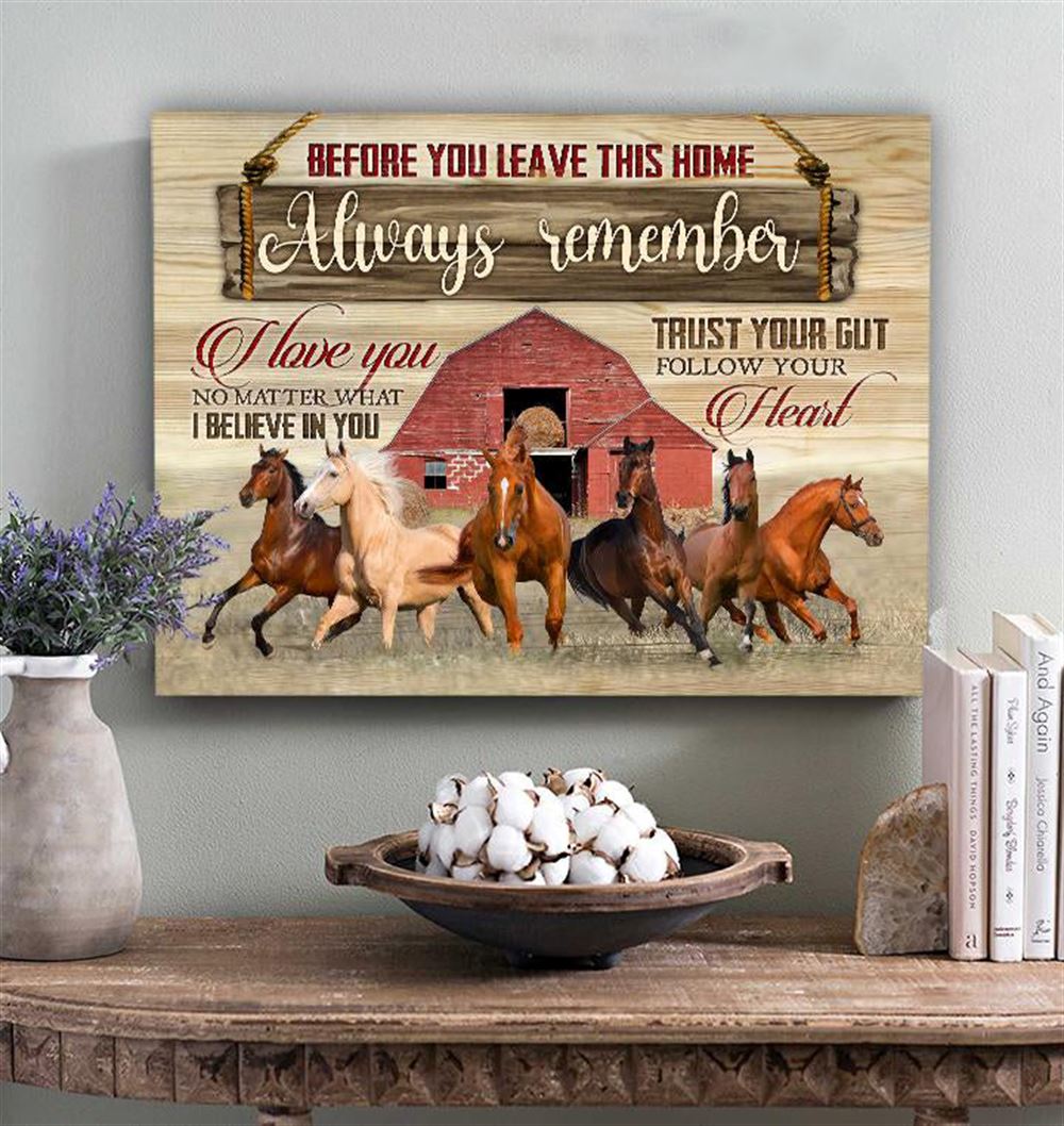 Awesome Canvas Horse Hanging Wall Print Art Decor Follow Your Heart