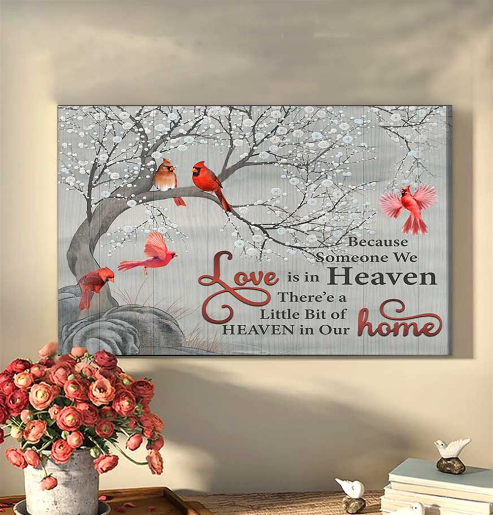 Butterfly Memorial Wall Art Canvas Because Someone We Love In Heaven Canvas