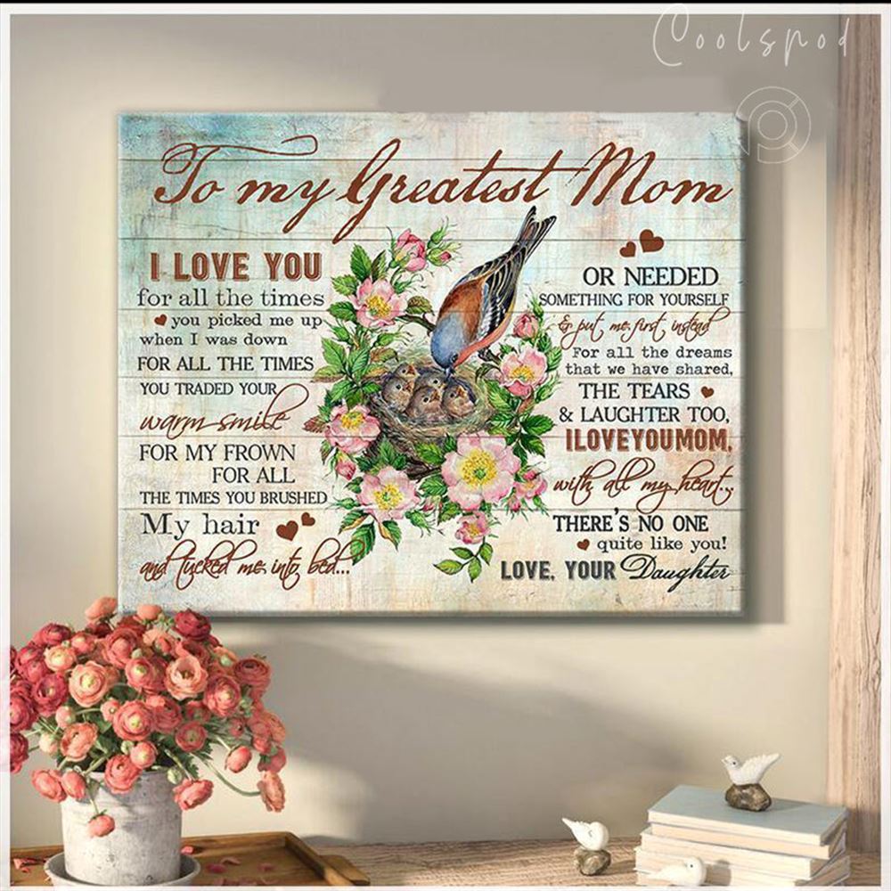 Canvas - Bird - To My Greatest Mom