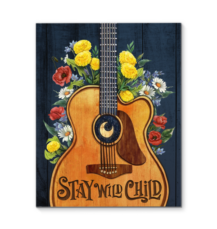 Canvas - Hippie - Stay Wild Child