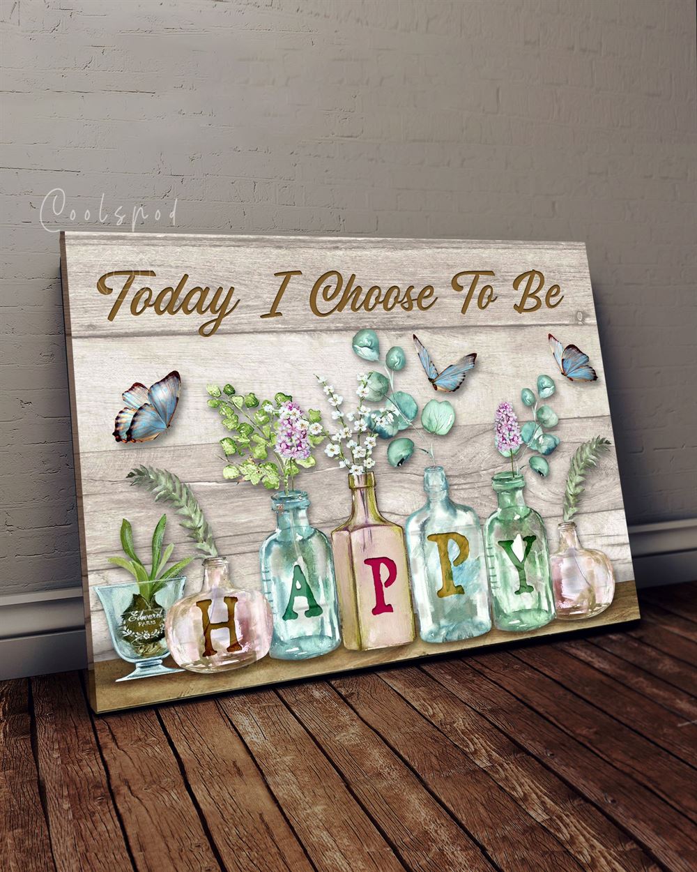 Canvas - Hippie - Today I Choose To Be Happy