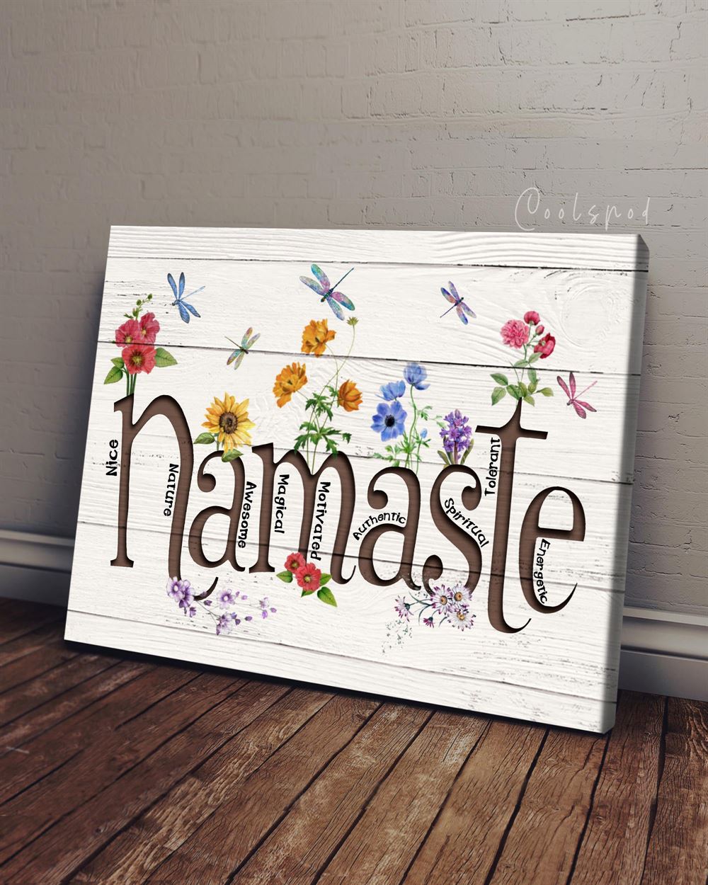 Canvas - Hippie - Yoga Flowers