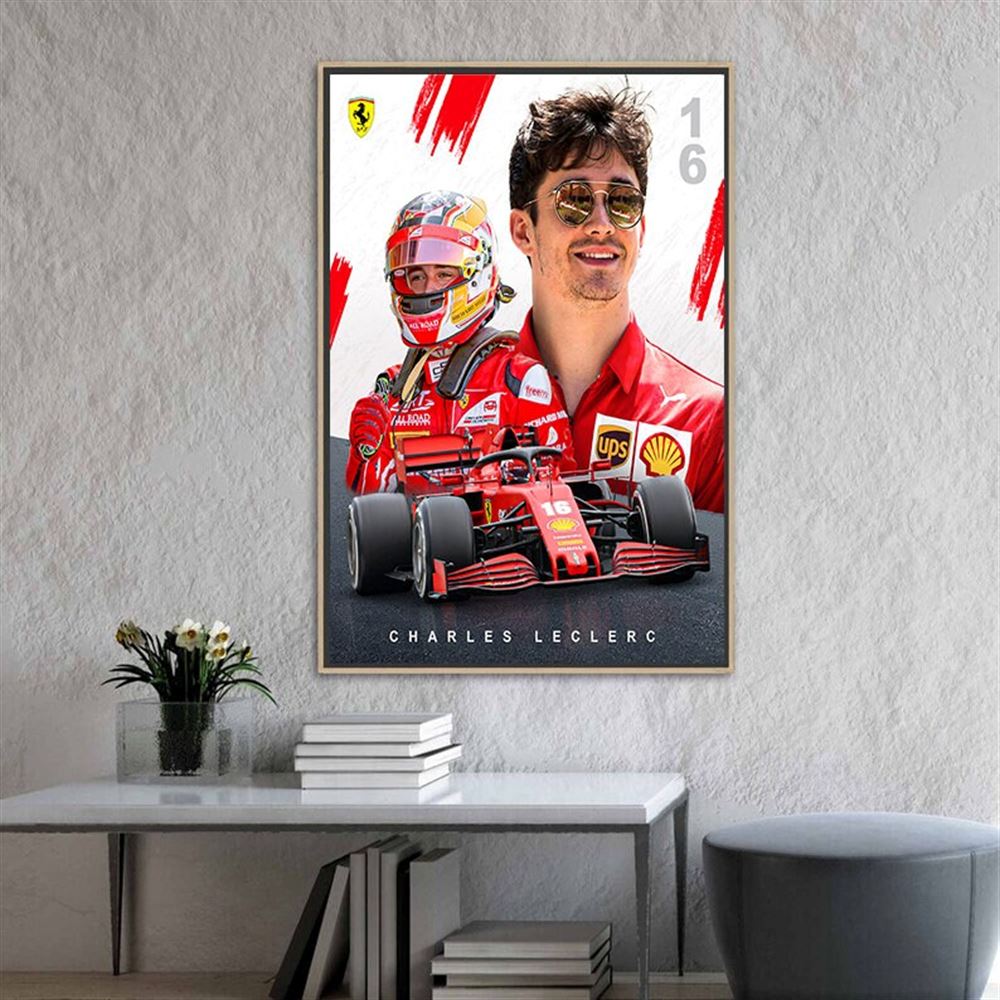 Charles Leclerc F1 2022 Poster Wall Art