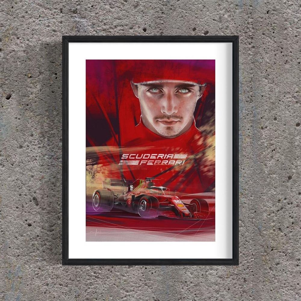 Charles Leclerc Ferrari F1 2022 Poster