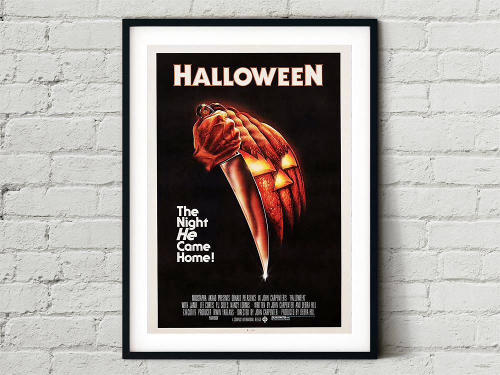 Classic 70s Vintage Halloween Poster Wall Art Decor