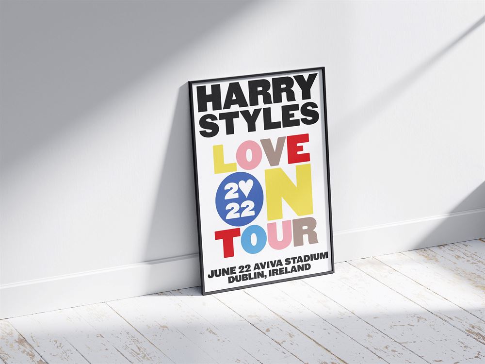 Custom Harry Styles Love On Tour 2022 Poster