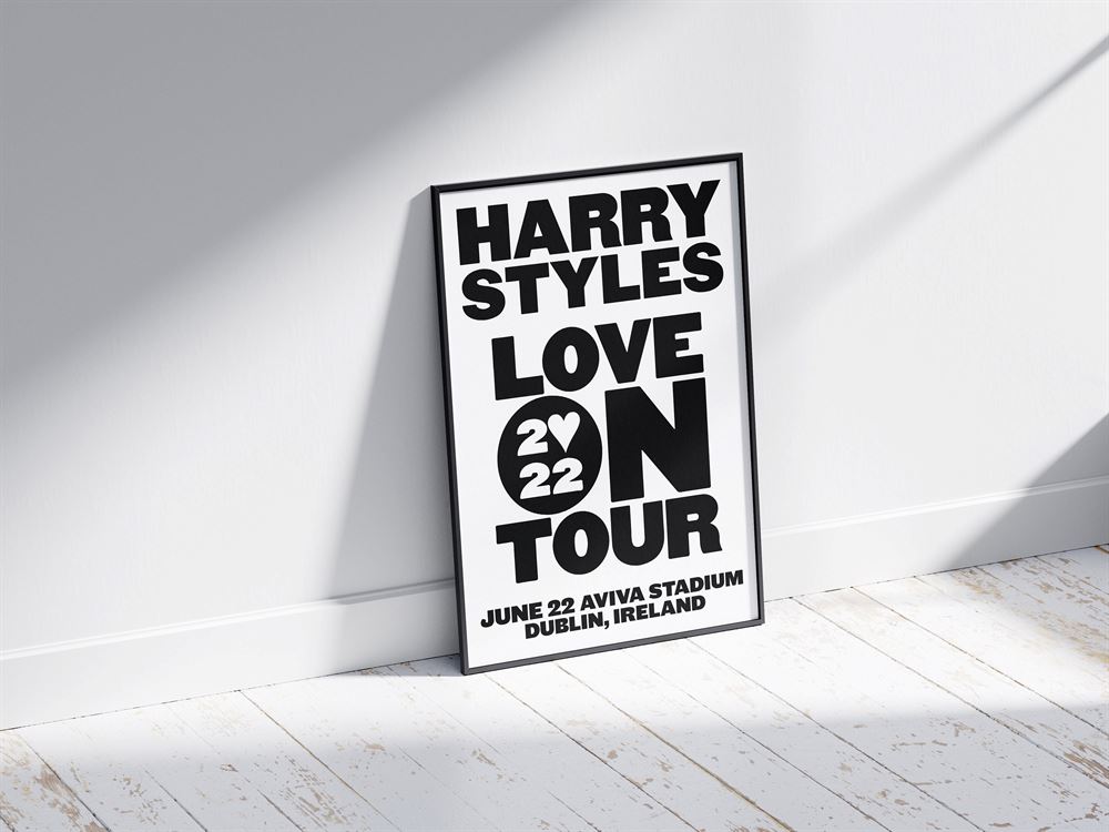 Customisable Harry Styles Love On Tour 2022 Wall Art