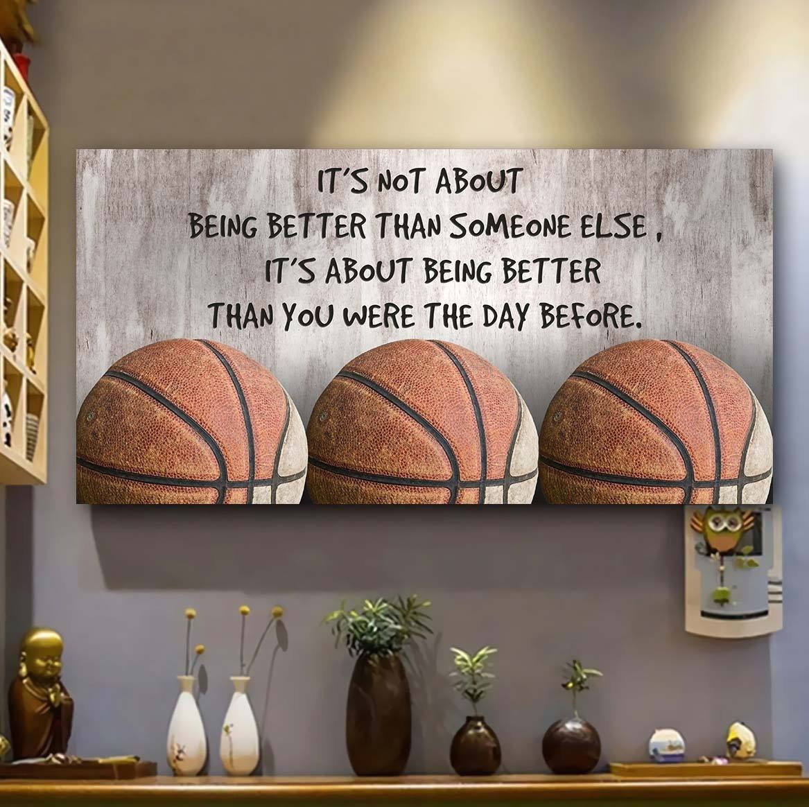 Customizable Sport Canvas - Its Not About Being