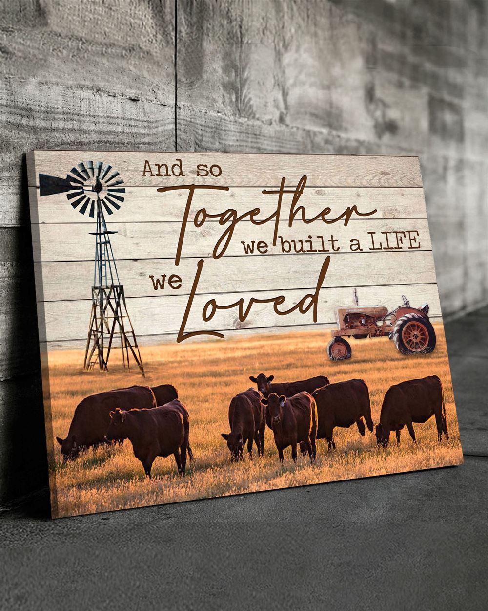 Farm And So Together Wall Art Canvas