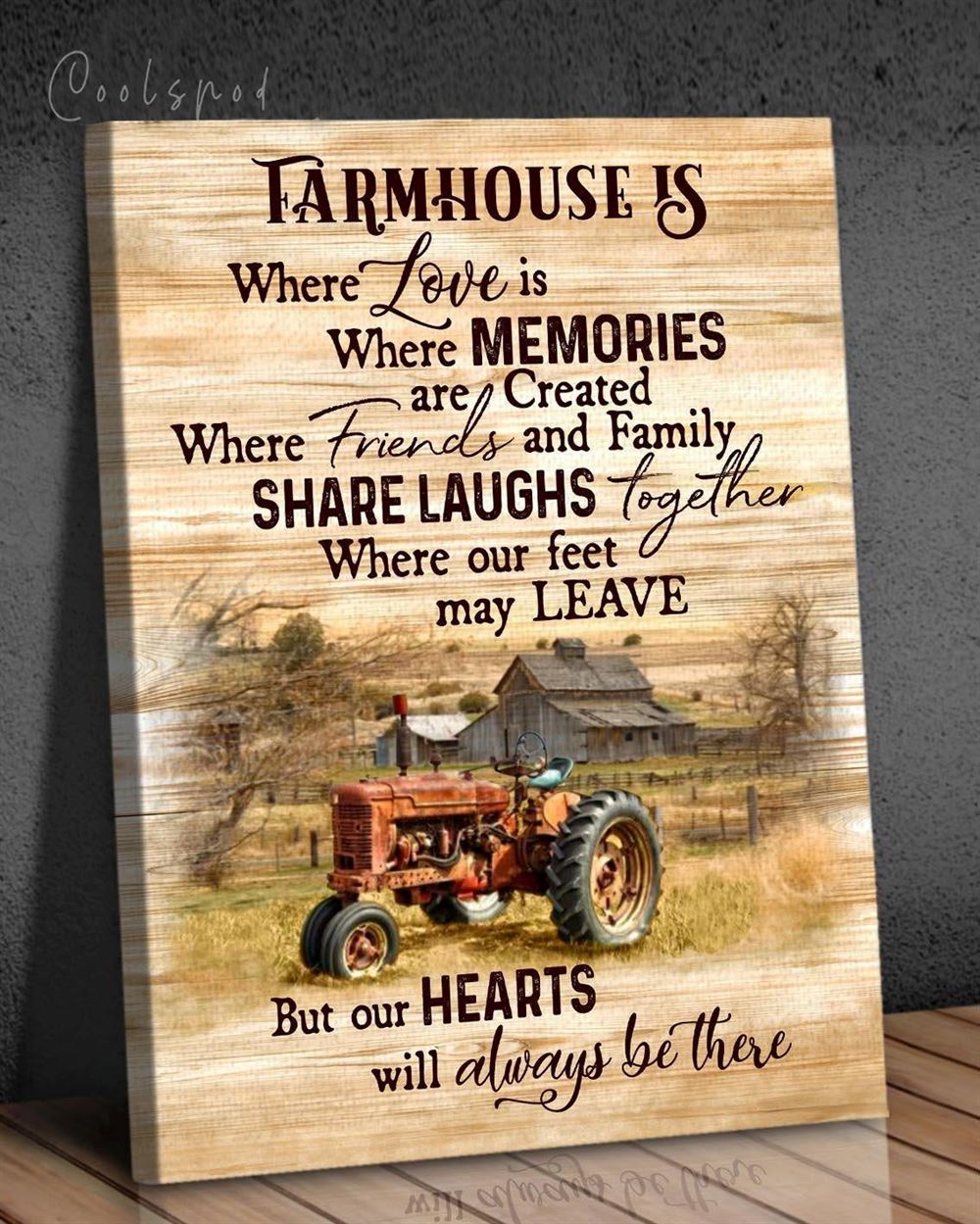 Farm Farmhouse Is Where Wall Art Canvas