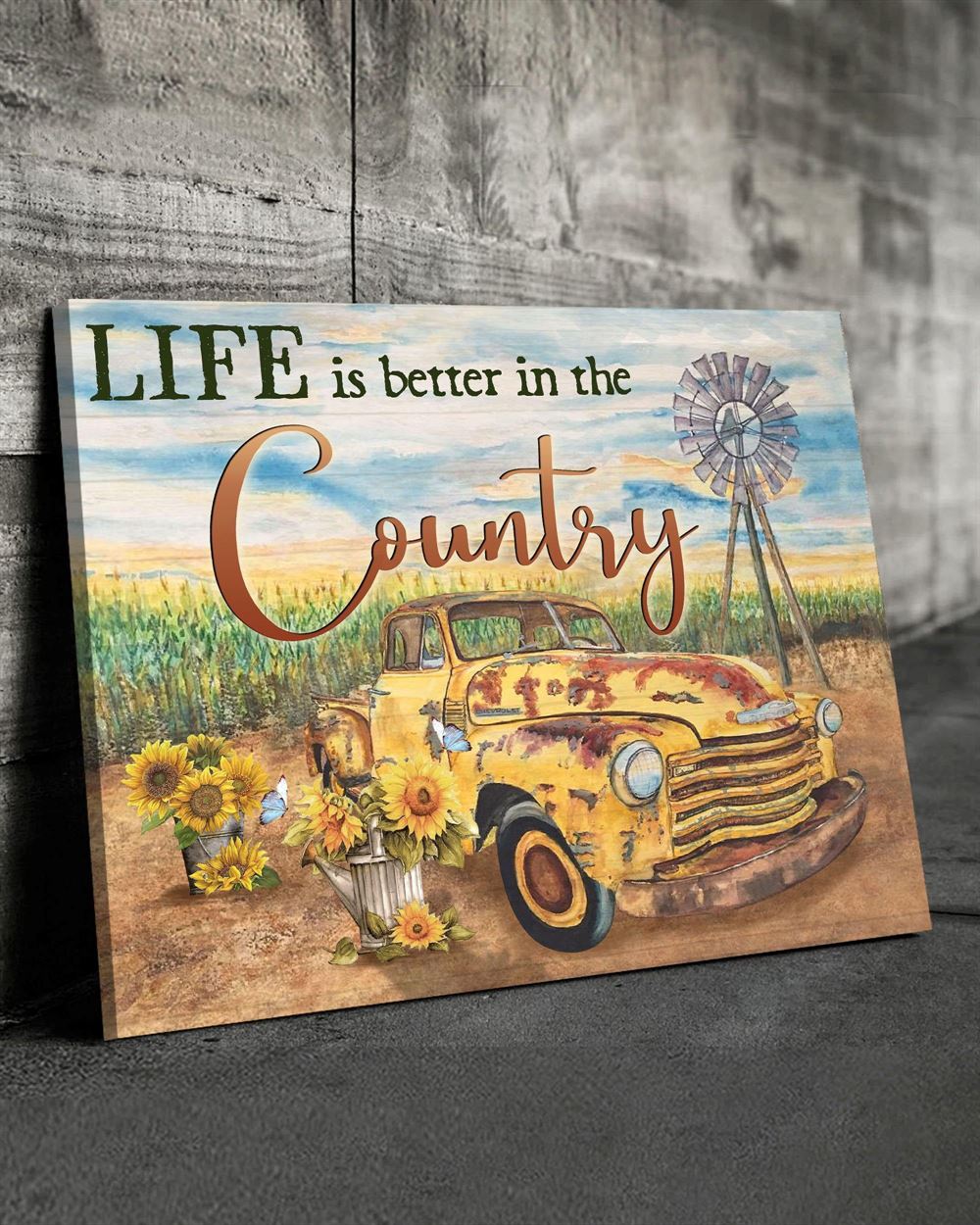 Farm Life Is Better In The Country Wall Art Canvas