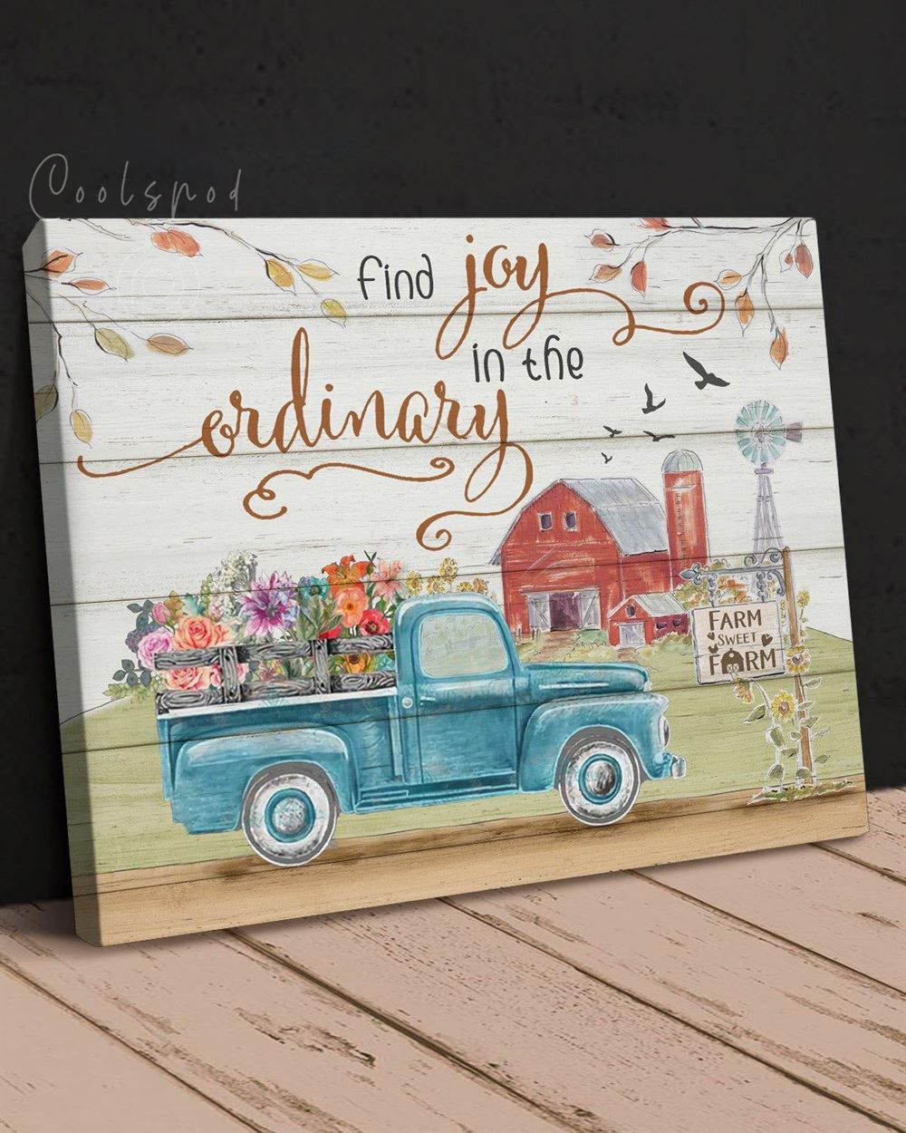 Farming Find Joy Op Wall Art Canvas