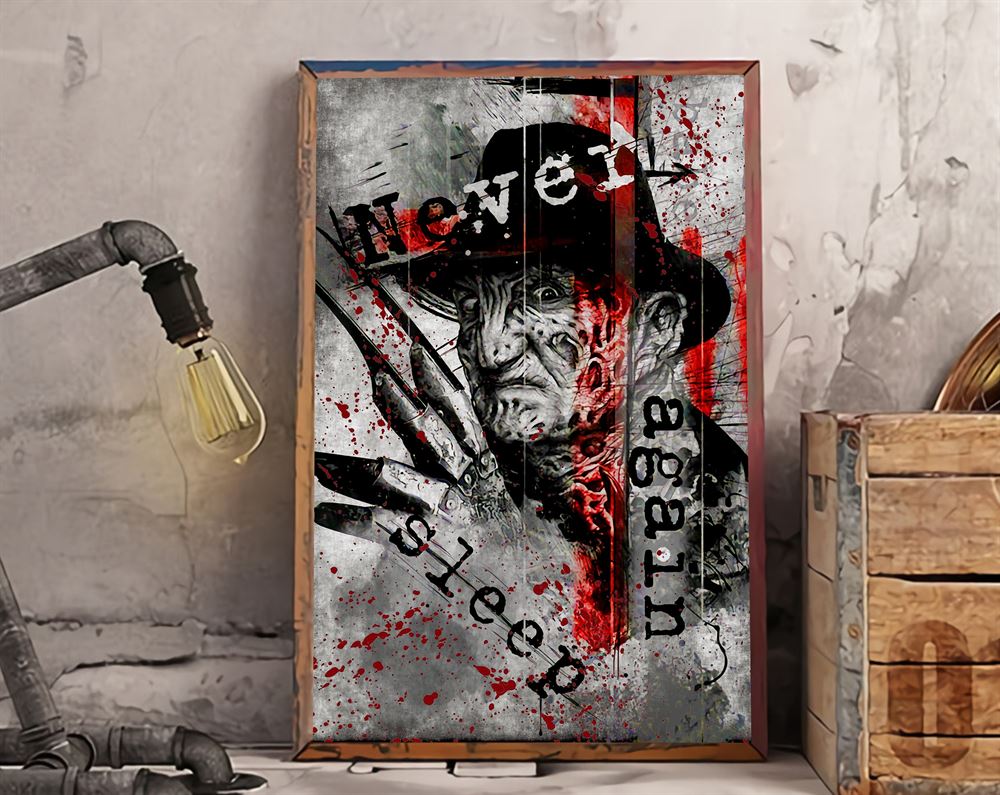 Freddy Krueger Poster Halloween Wall Art Decor