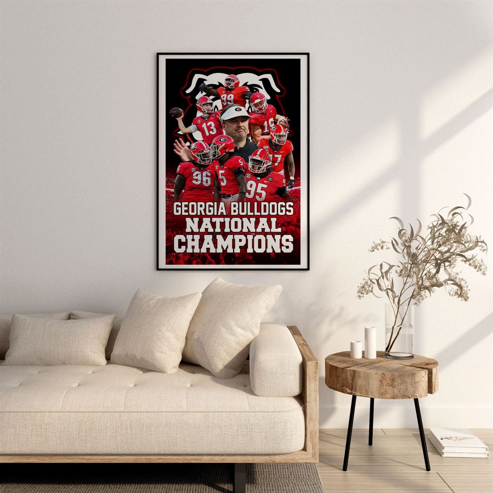 Georgia Bulldogs National Champions Poster Wall Art Decor