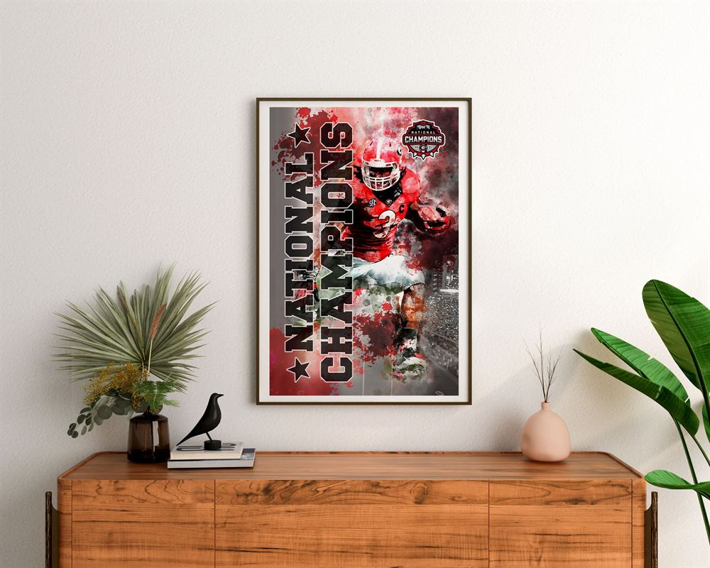 Georgia Football National Championship Wall Art Poster