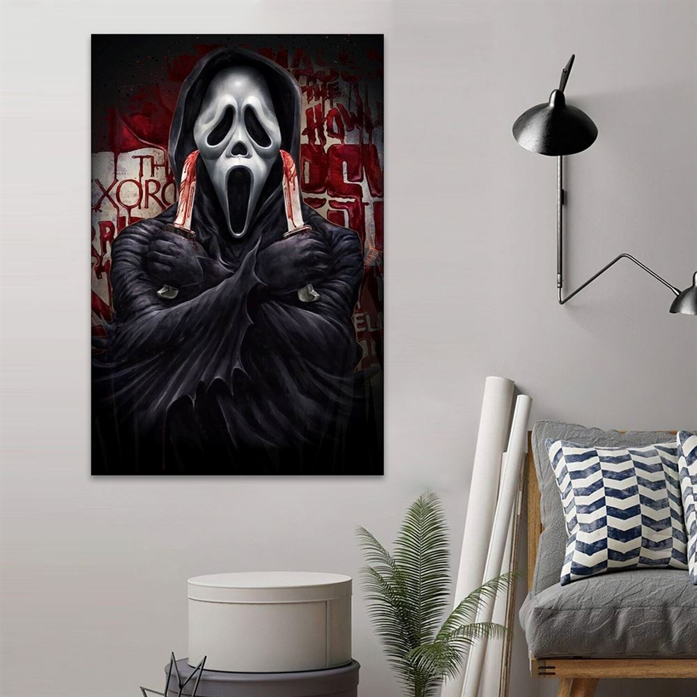 Ghostface Horror Characters Halloween Poster Wall Art Decor