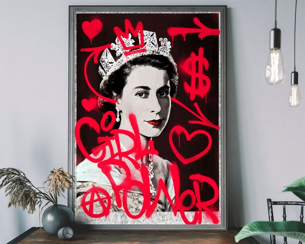 Girl Power Queen Elizabeth Jubilee Print