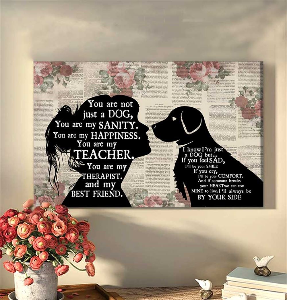 Golden Retriever Always Be By Your Side Wall Art Canvas