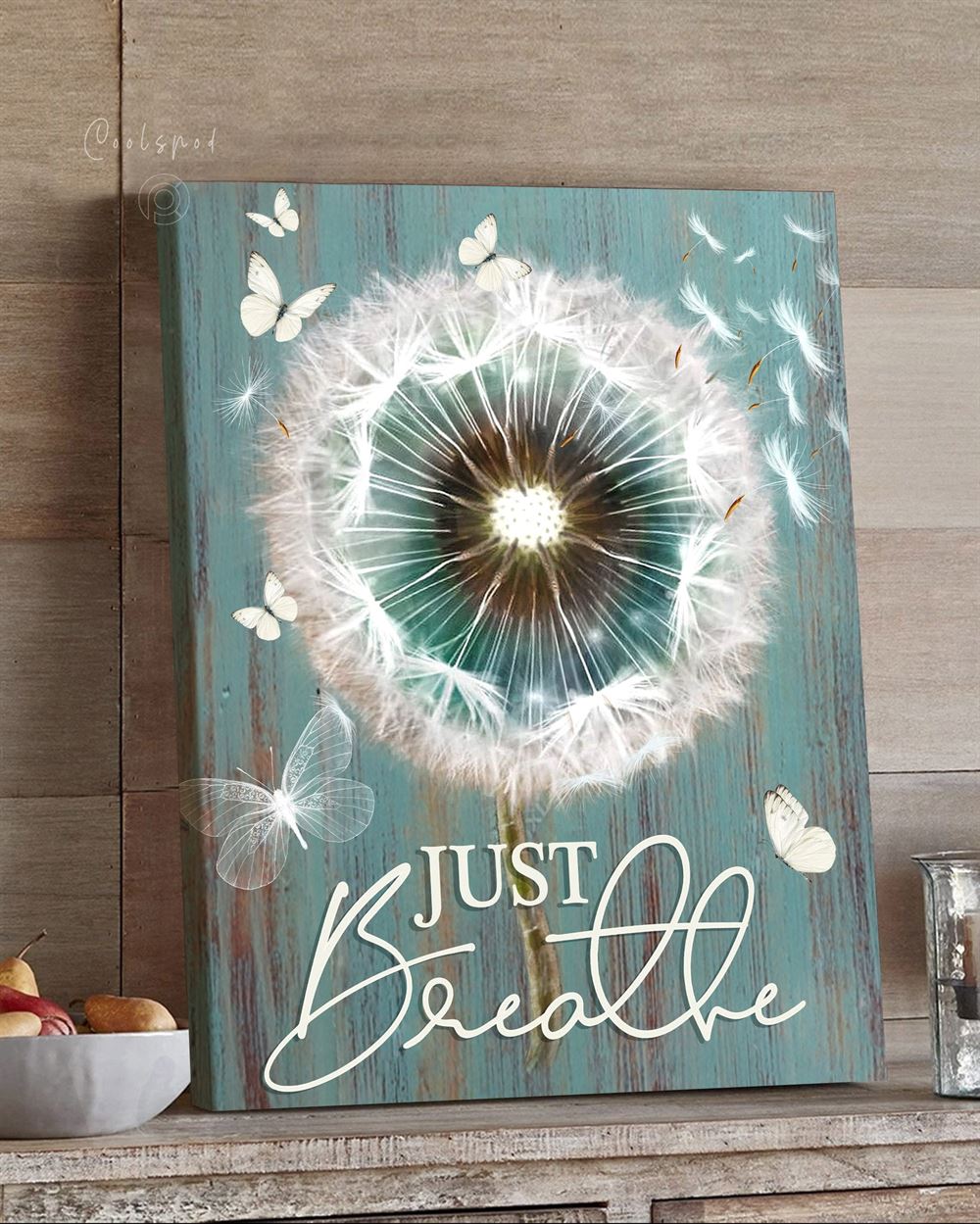 Hippie Decor Wall Art Canvas Just Breathe Top 3 Home Decor Dandelion Art