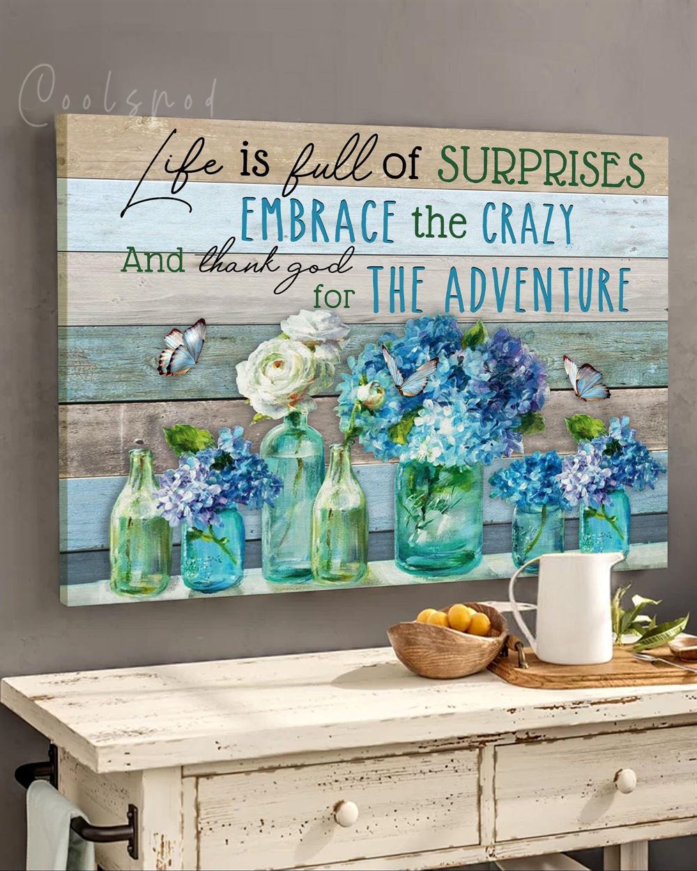 Hippie Life Is Full Of Surprises Wall Art Canvas