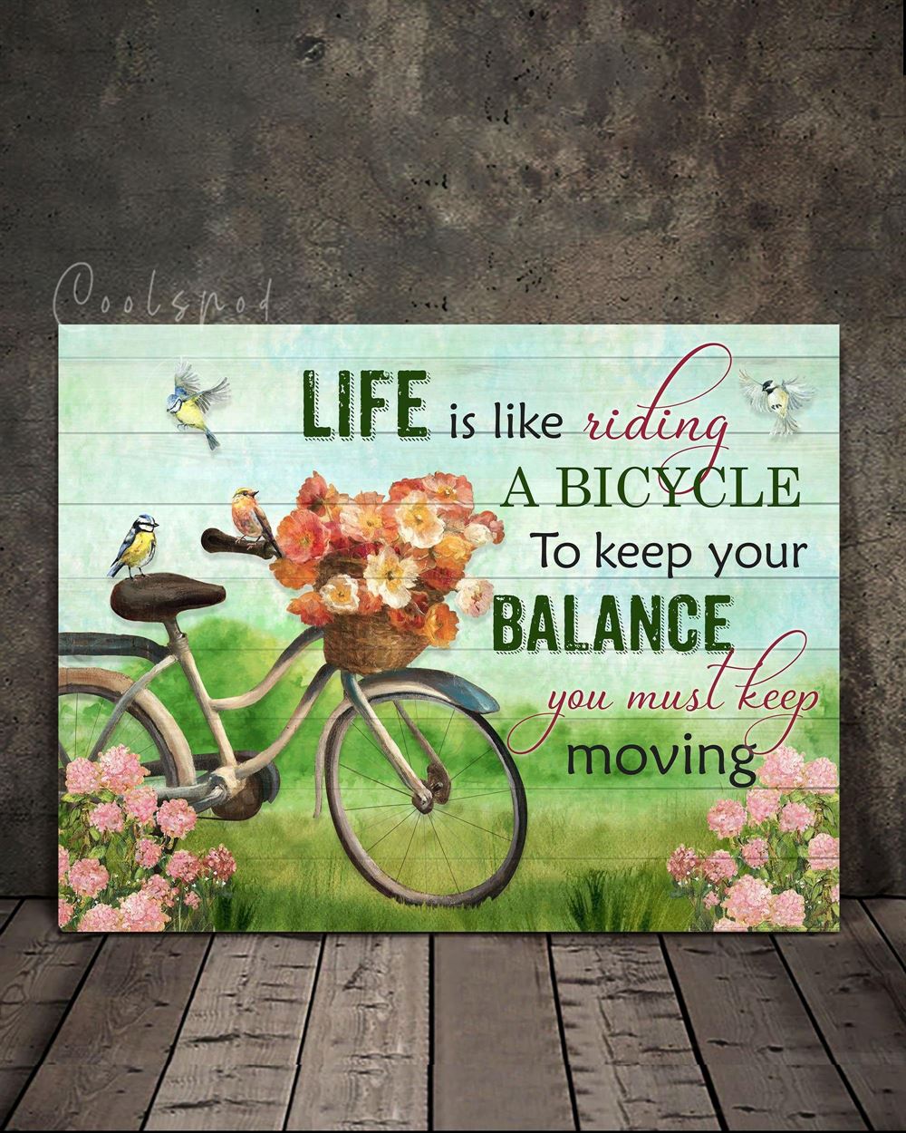 Hippie Life Is Like Riding Wall Art Canvas