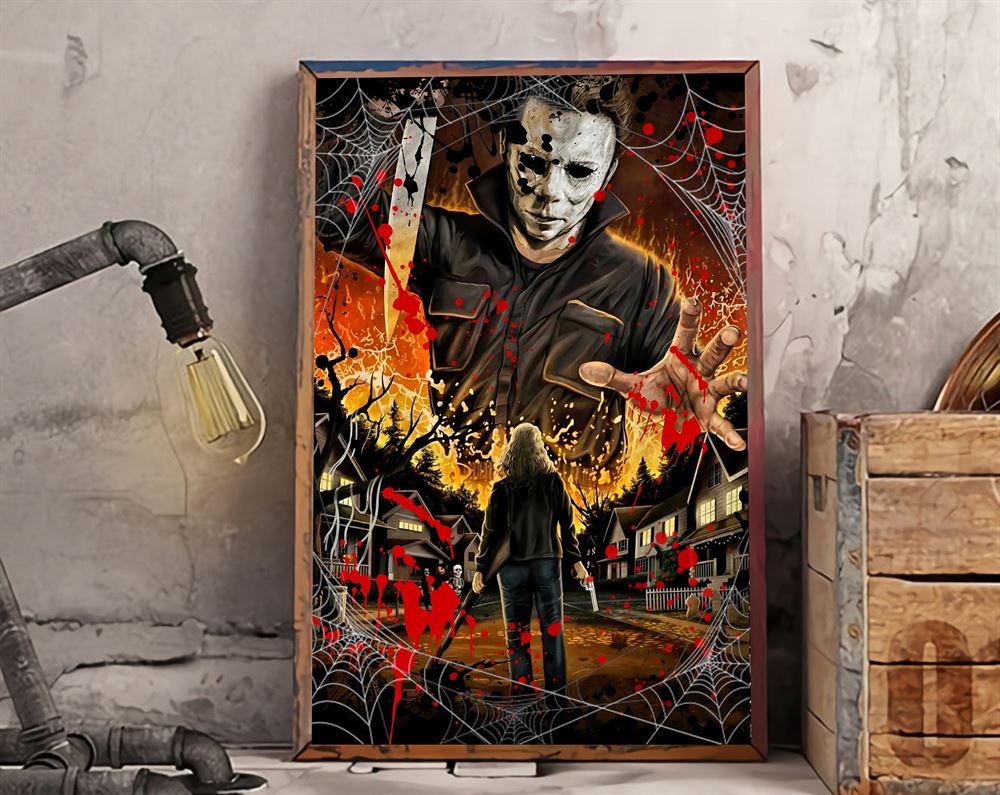 Horror Characters Michael Myers Halloween Poster Wall Art Decor