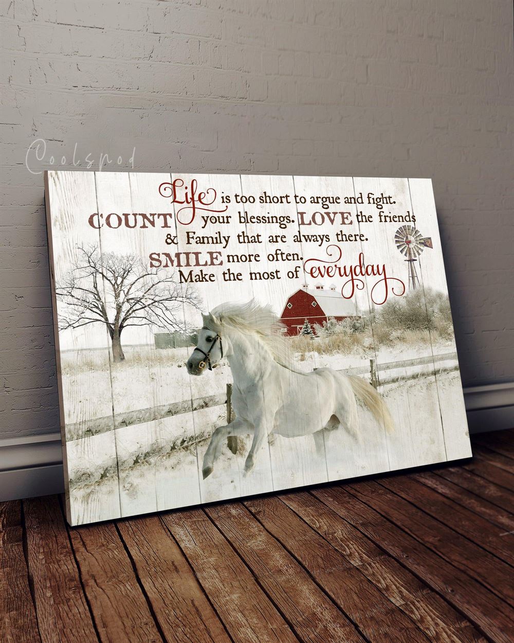 Horse Smile Everyday Wall Art Canvas