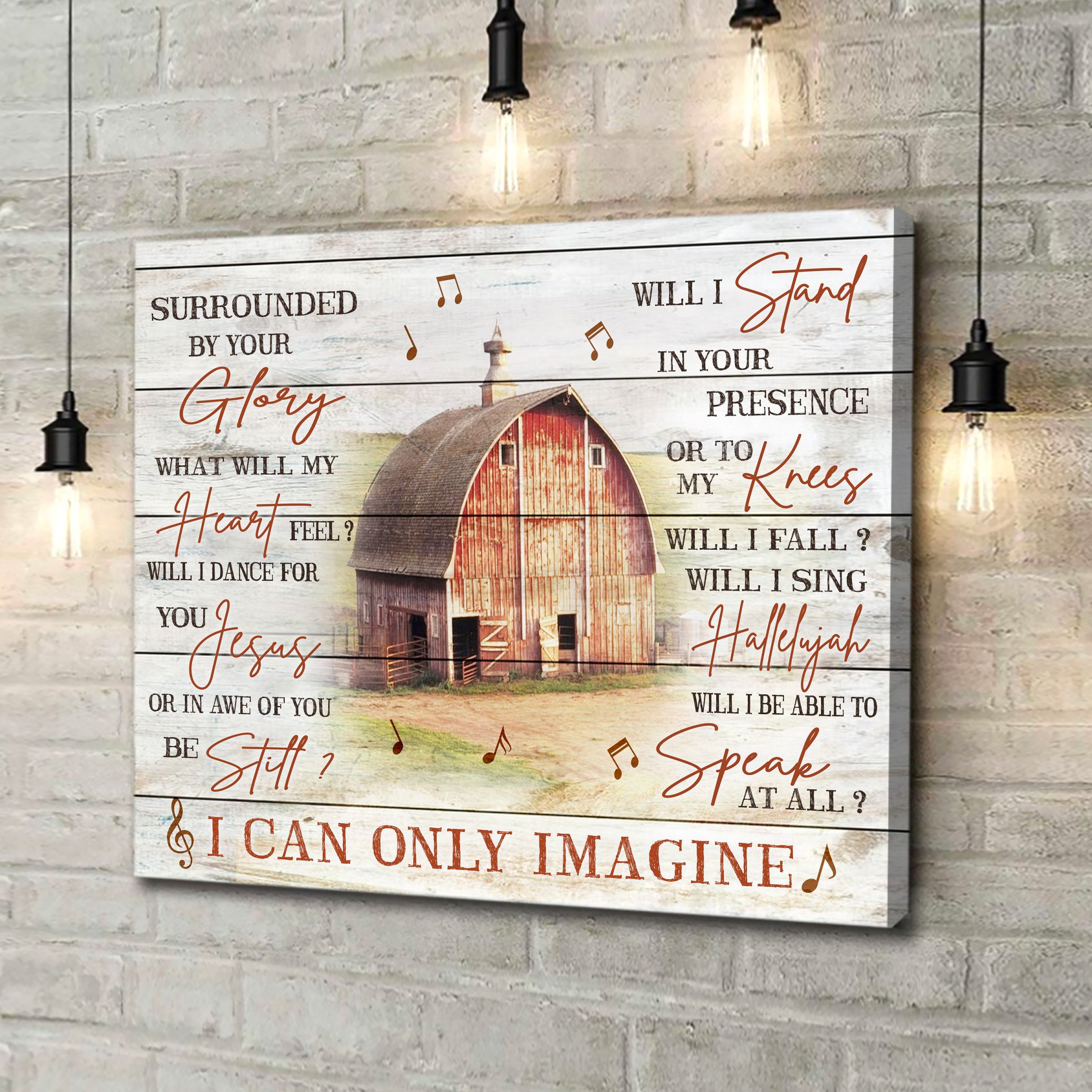 I Can Only Imagine Farmer Wall Art Canvas