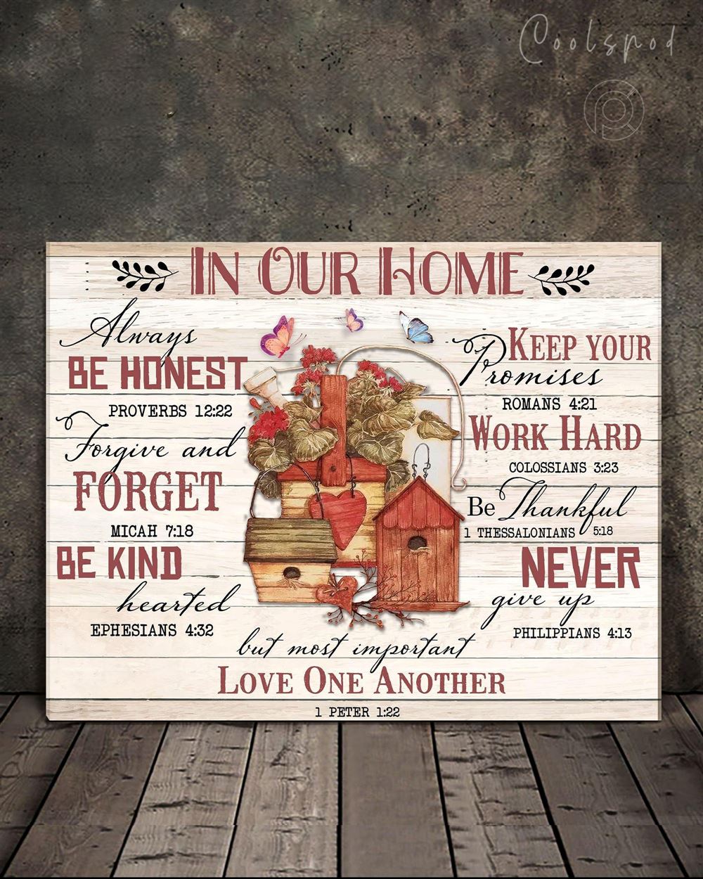 In Our Home We Love Another Oop Wall Art Canvas