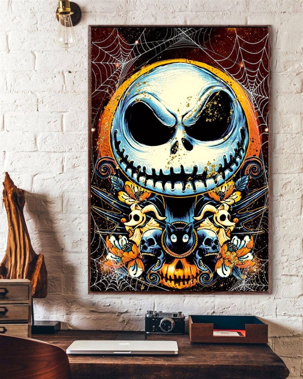 Jack Skellington Halloween Poster Wall Art Decor-trungten-69lcd