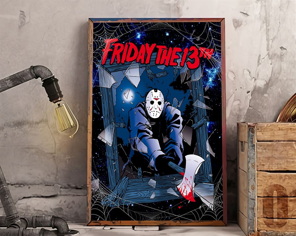 Jason Friday The 13th Movie Halloween Poster Wall Art Decor