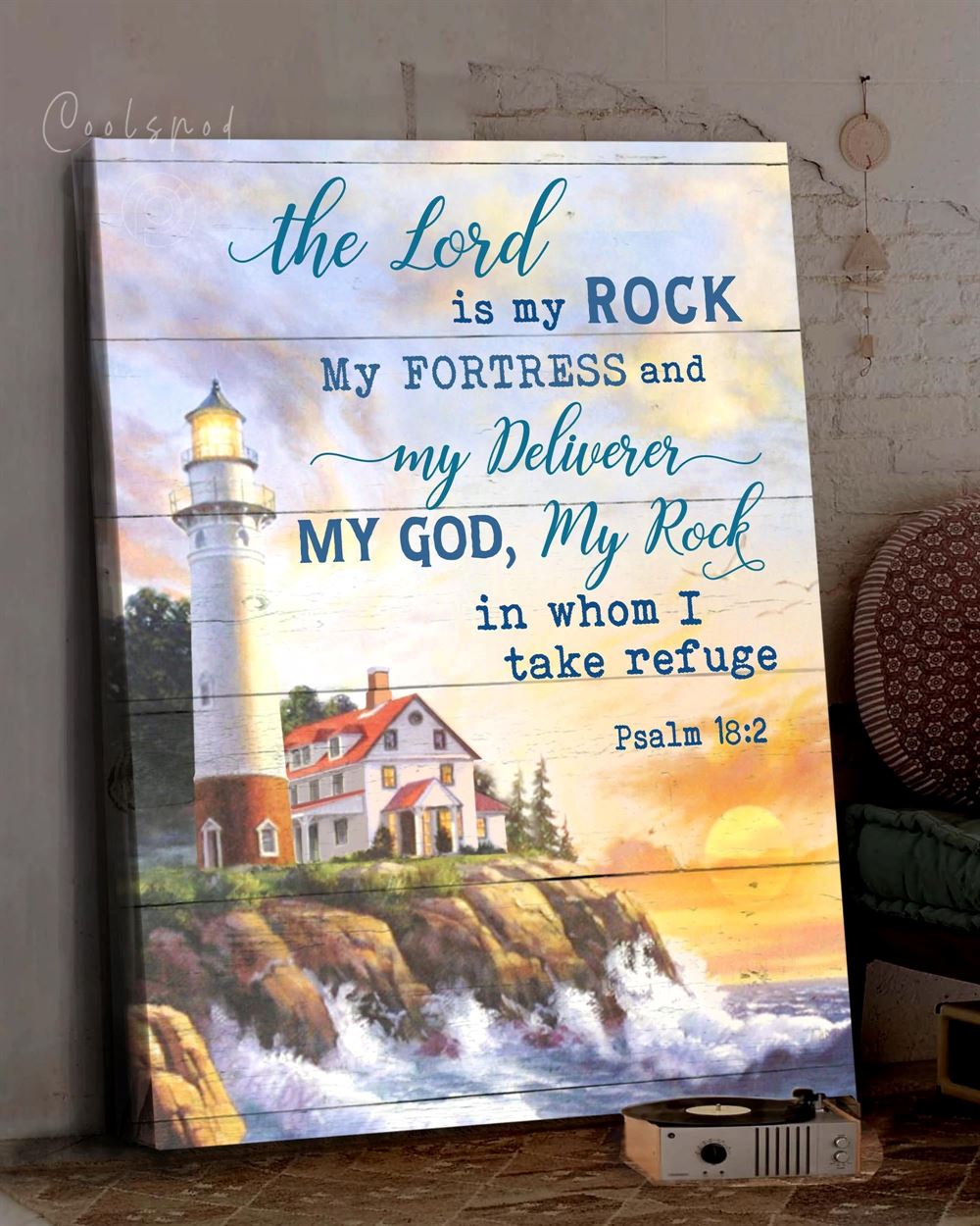 Jesus The Lord Is My Fortress Wall Art Canvas