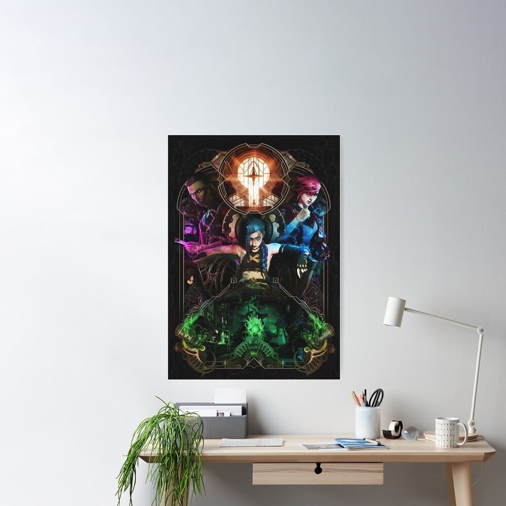 Jinx Arcane League Of Legends Poster Canvas 2021 Decor