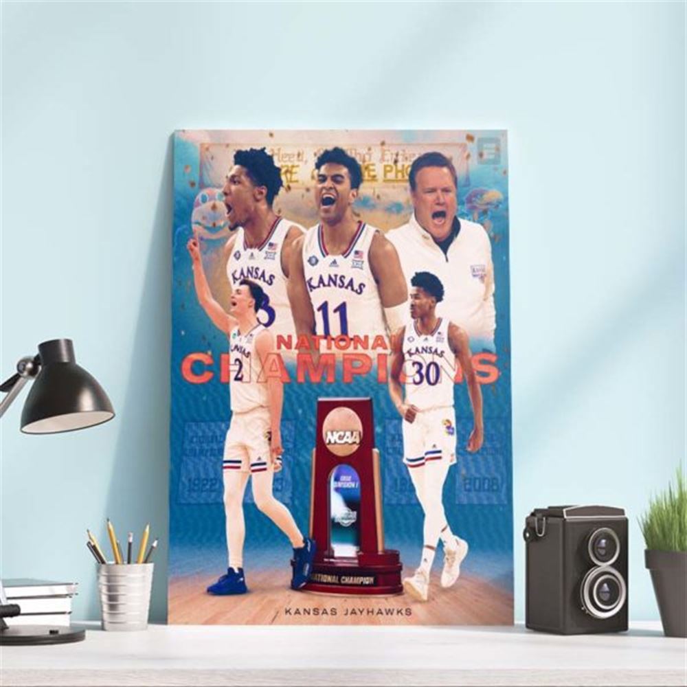 Kansas Jayhawks National 2022 Ncaa Champions Poster