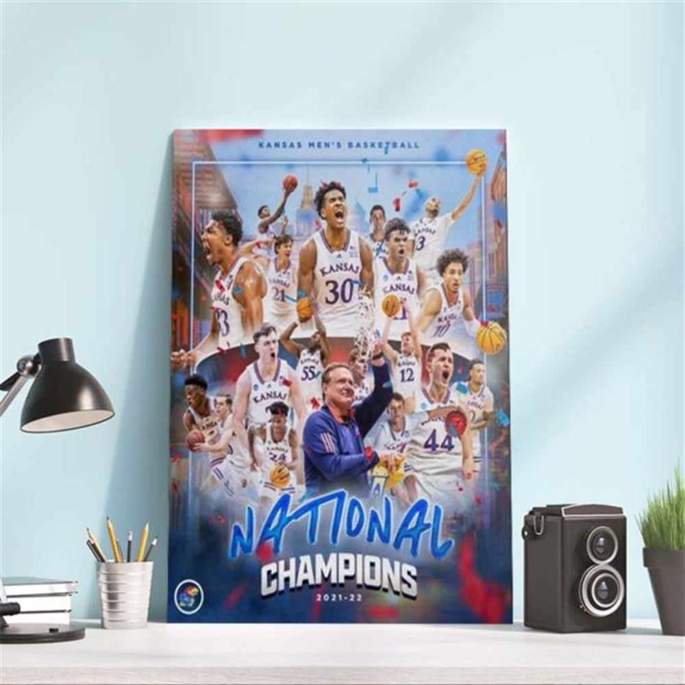 Kansas Jayhawks National Champions 2022 Poster