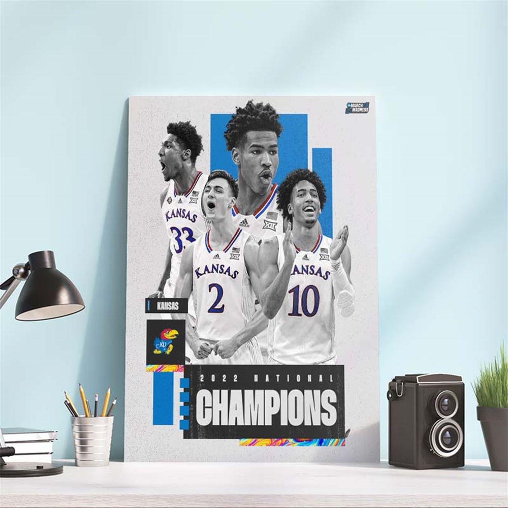 Kansas National Championship 2022 Ncaa Poster Wall Art