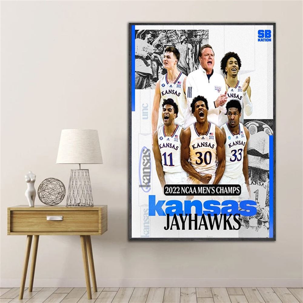 Kansas National Championship 2022 Poster Wall Art-trungten-yoxrb