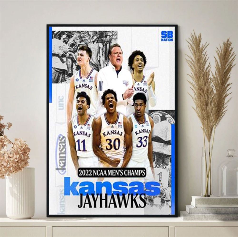 Kansas National Championship 2022 Poster Wall Art